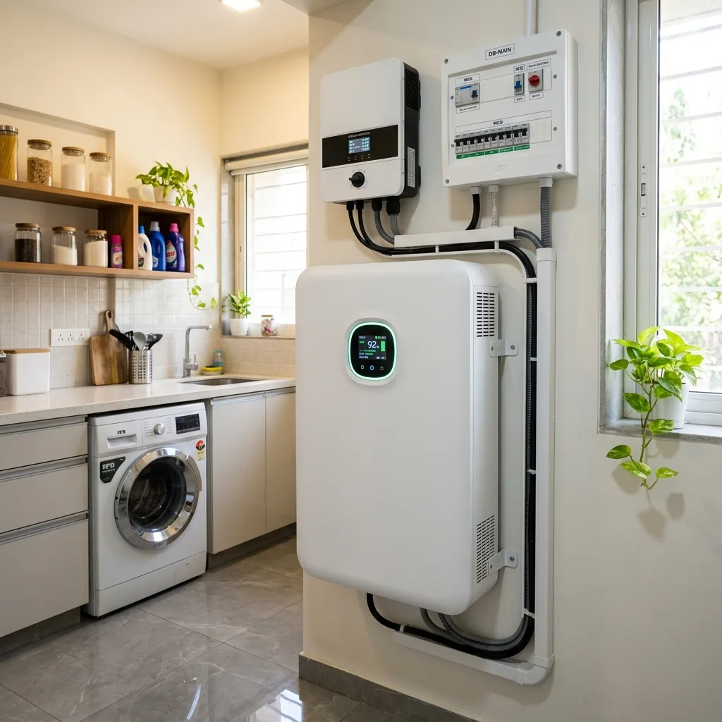 Solar battery storage